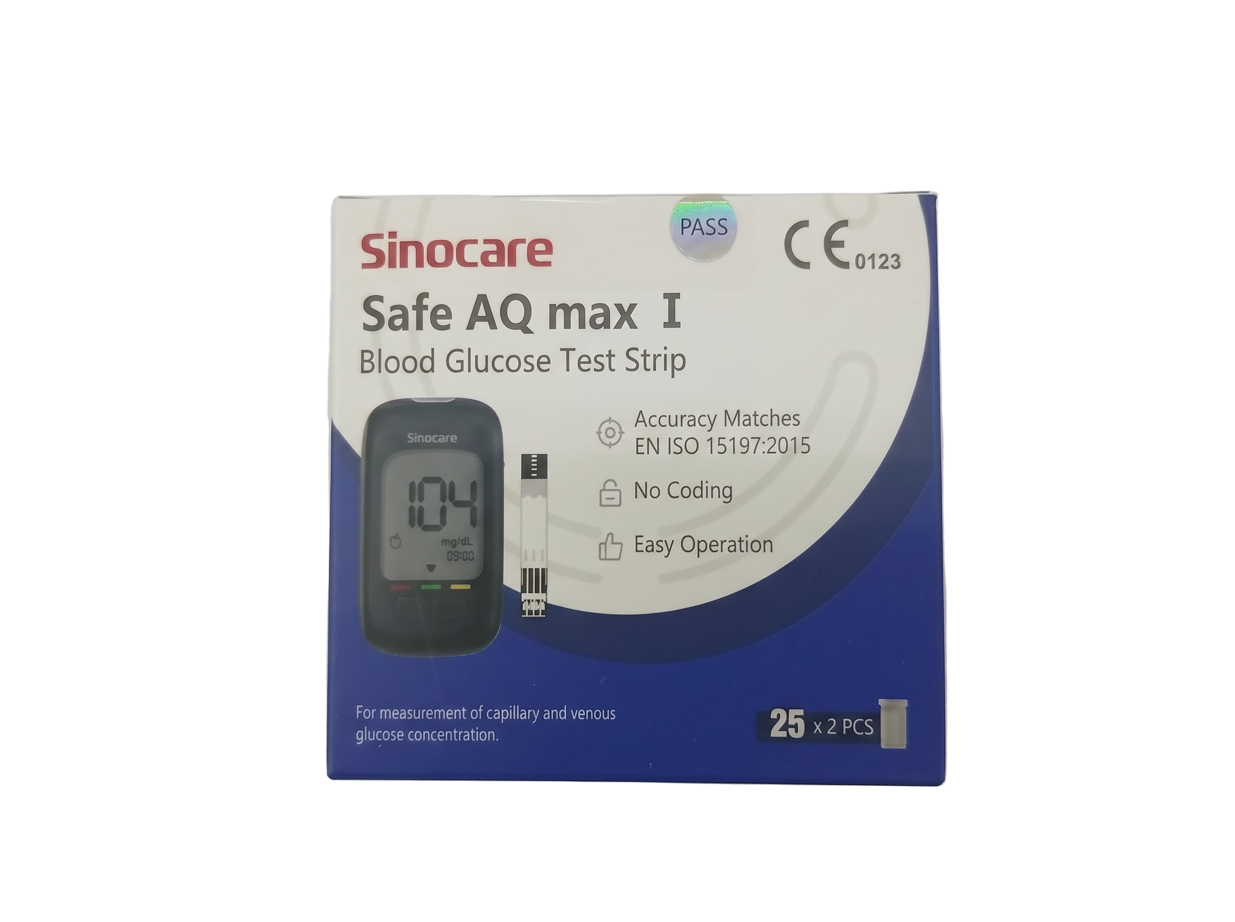 Sinocare Safe AQ Max I Blood Glucose Test Strips